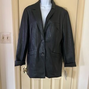 Levi's Women's Black Leather Blazer